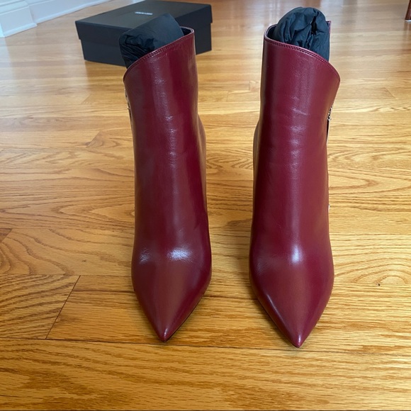 NWT RARE Burgundy YSL Niki Boots ❤️size 36 - Picture 2 of 11